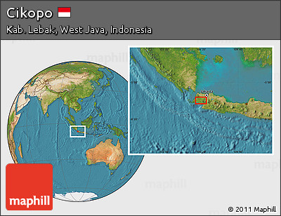 Satellite Location Map of Cikopo