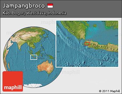 Satellite Location Map of Jampangbroco