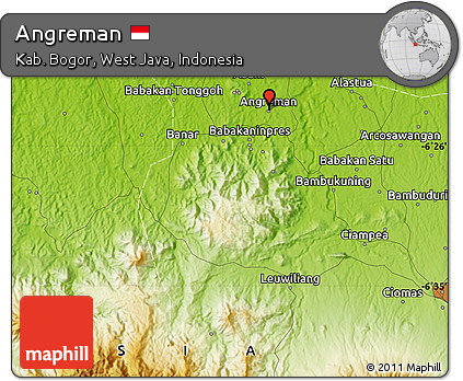 Physical Map of Angreman