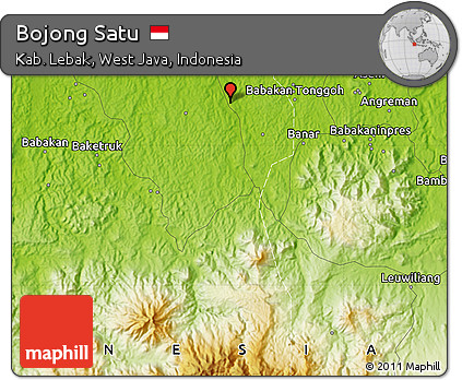 Physical Map of Bojong Satu