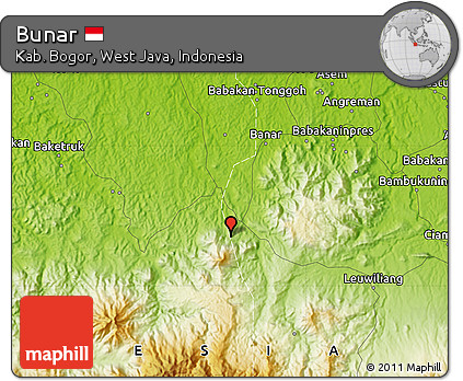 Physical Map of Bunar