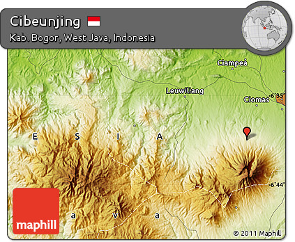 Physical Map of Cibeunjing
