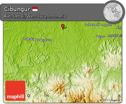 Physical Map of Cibungur