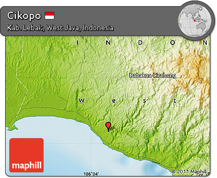 Physical Map of Cikopo