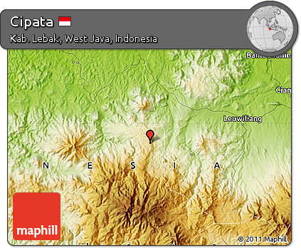 Physical Map of Cipata
