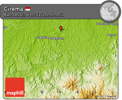 Physical Map of Cirema