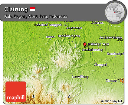 Physical Map of Cisirung