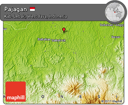 Physical Map of Pajagan