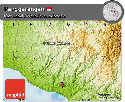 Physical Map of Panggarangan
