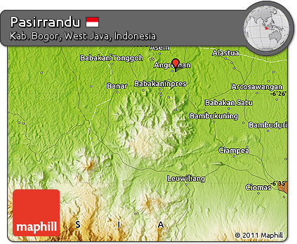 Physical Map of Pasirrandu
