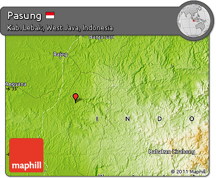 Physical Map of Pasung