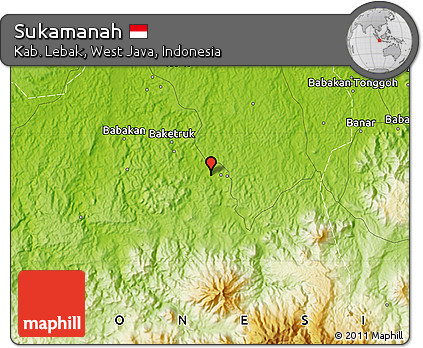 Physical Map of Sukamanah