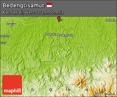Physical Map of Bedengcisamut