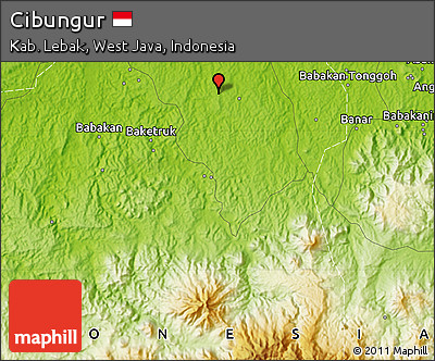 Physical Map of Cibungur