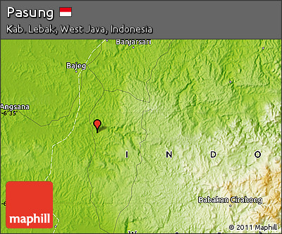 Physical Map of Pasung