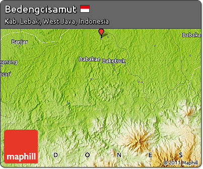 Physical Map of Bedengcisamut