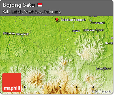Physical Map of Bojong Satu