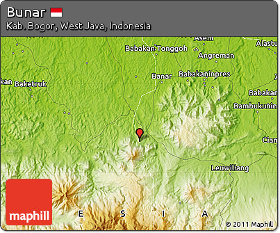Physical Map of Bunar