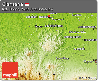 Physical Map of Ciansana