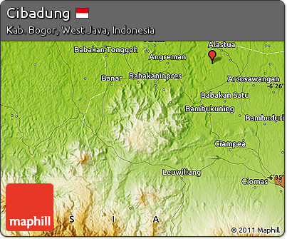 Physical Map of Cibadung