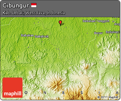 Physical Map of Cibungur