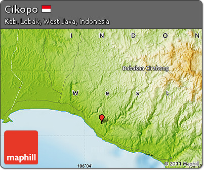 Physical Map of Cikopo