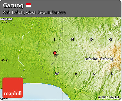 Physical Map of Garung