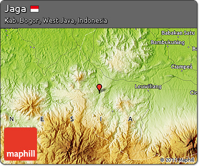 Physical Map of Jaga