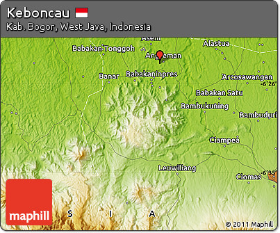 Physical Map of Keboncau
