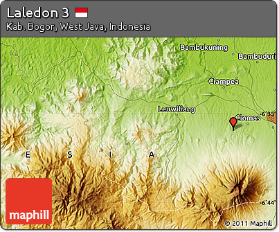 Physical Map of Laledon 3