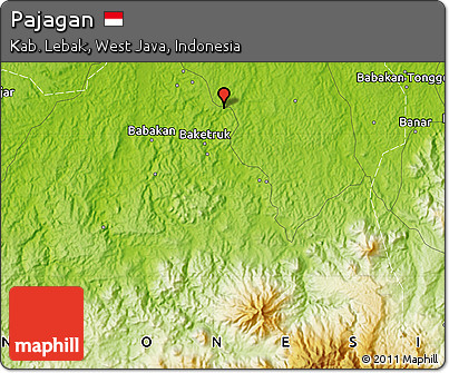 Physical Map of Pajagan