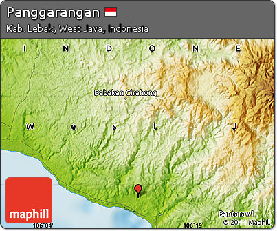 Physical Map of Panggarangan