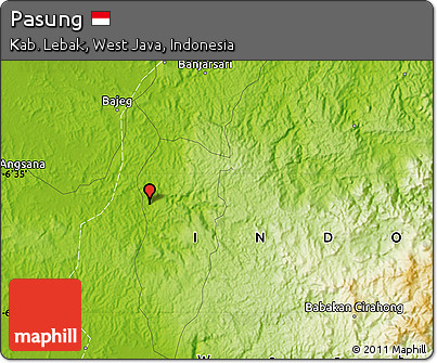 Physical Map of Pasung