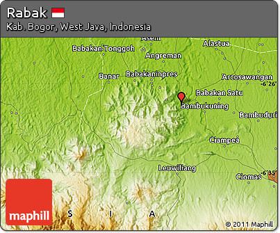 Physical Map of Rabak