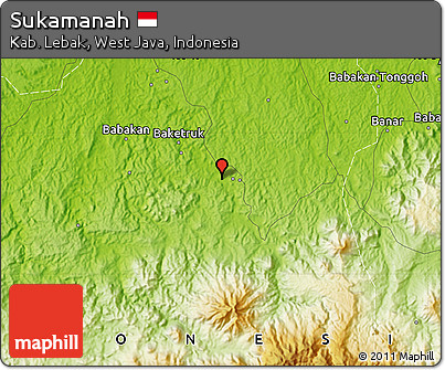Physical Map of Sukamanah