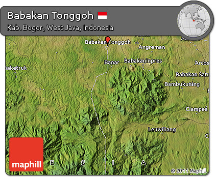 Satellite Map of Babakan Tonggoh