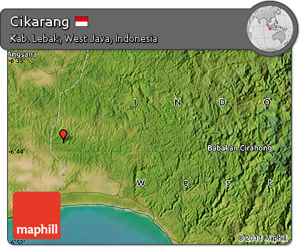 Satellite Map of Cikarang