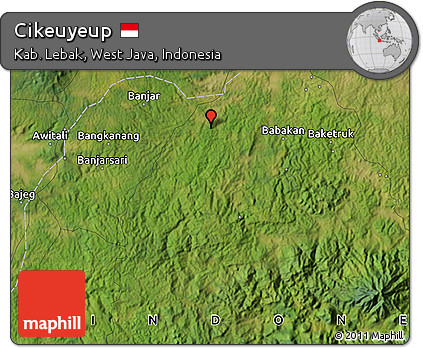 Satellite Map of Cikeuyeup