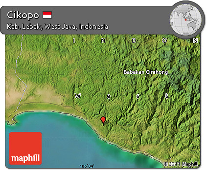 Satellite Map of Cikopo