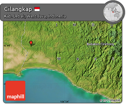 Satellite Map of Cilangkap