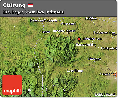 Satellite Map of Cisirung