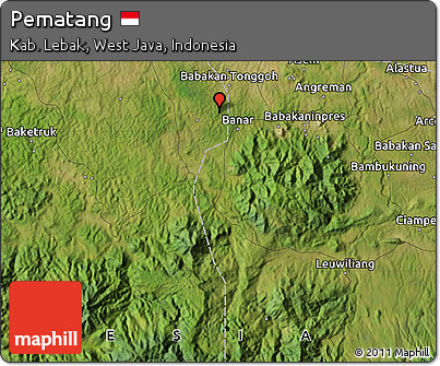 Satellite Map of Pematang