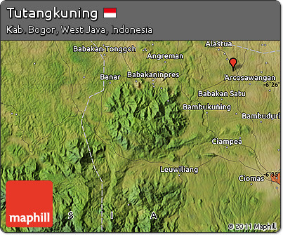 Satellite Map of Tutangkuning