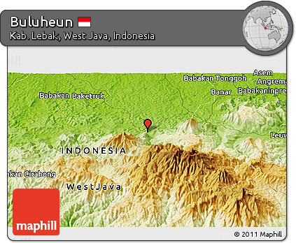 Physical Panoramic Map of Buluheun