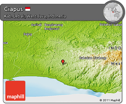 Physical Panoramic Map of Ciapus
