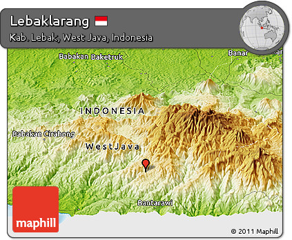 Physical Panoramic Map of Lebaklarang