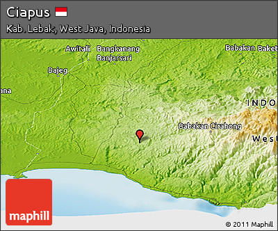 Physical Panoramic Map of Ciapus