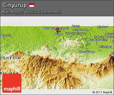Physical Panoramic Map of Cinyurup