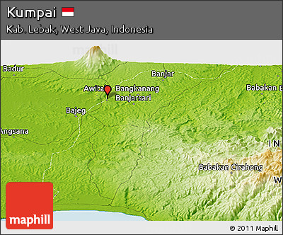 Physical Panoramic Map of Kumpai