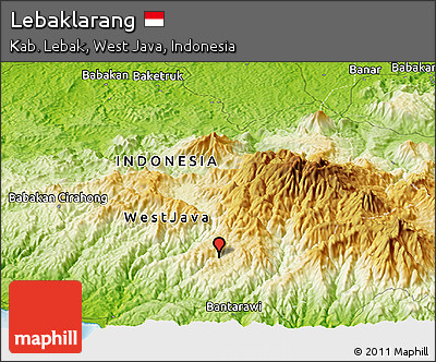 Physical Panoramic Map of Lebaklarang